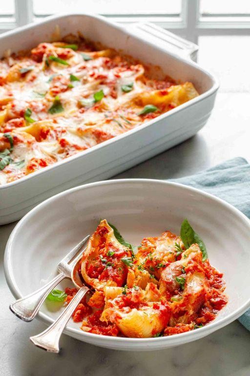 San Marzano Tomato and Ricotta Stuffed Shells
