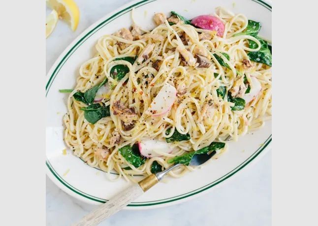 Sardine and Lemon Zest Capellini
