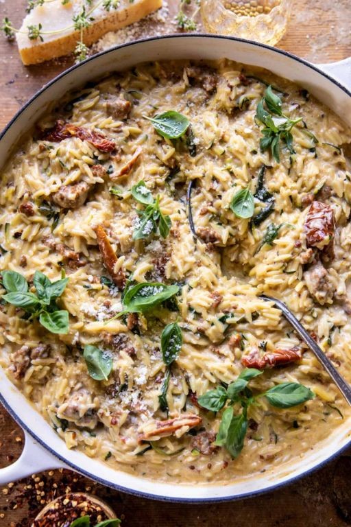Sardine and Sun-Dried Tomato Orzo