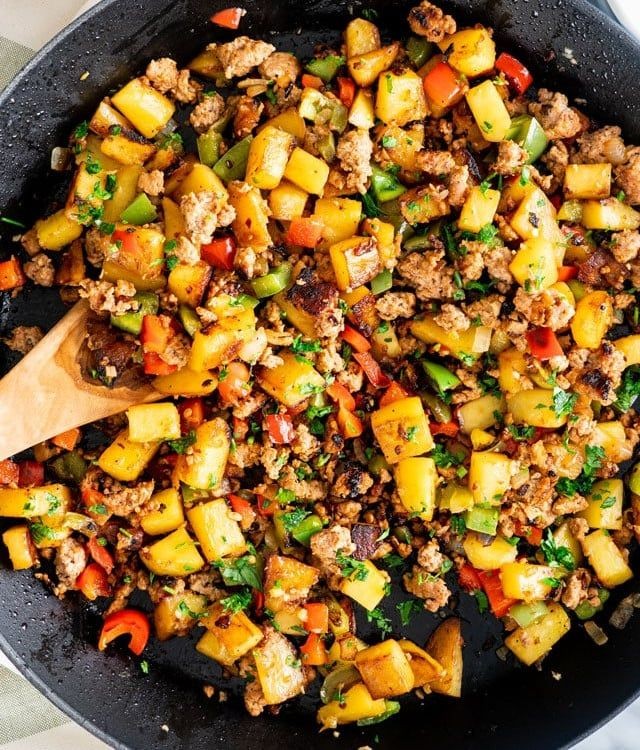 Sausage and Canned Potato Hash