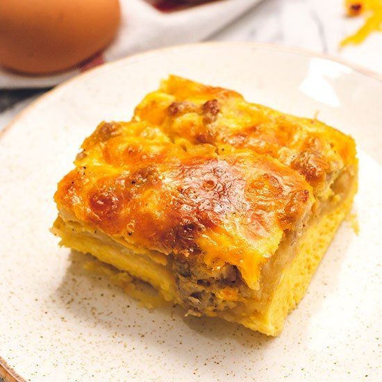 Sausage and Egg Crescent Roll Breakfast Casserole