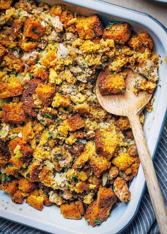 Sausage and Sage Cornbread Dressing