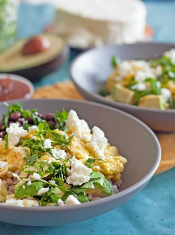 Savory Barley and Egg Scramble