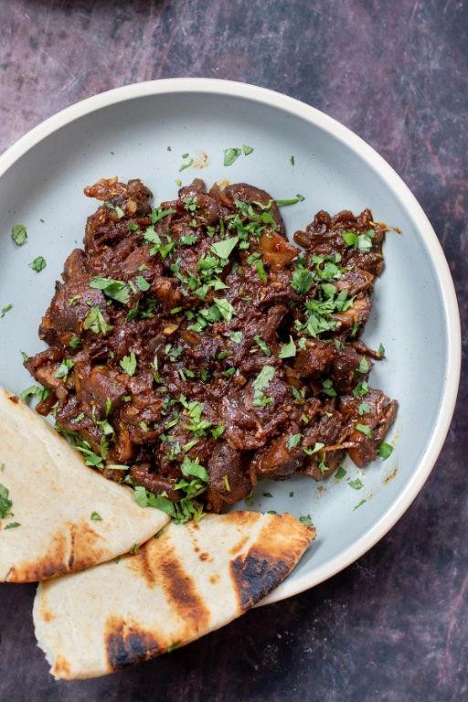Savory Mushroom and Onion Injera