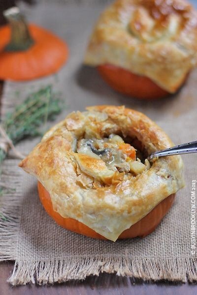 Savory Pumpkin and Chicken Pot Pie