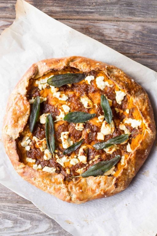 Savory Pumpkin and Mushroom Galette