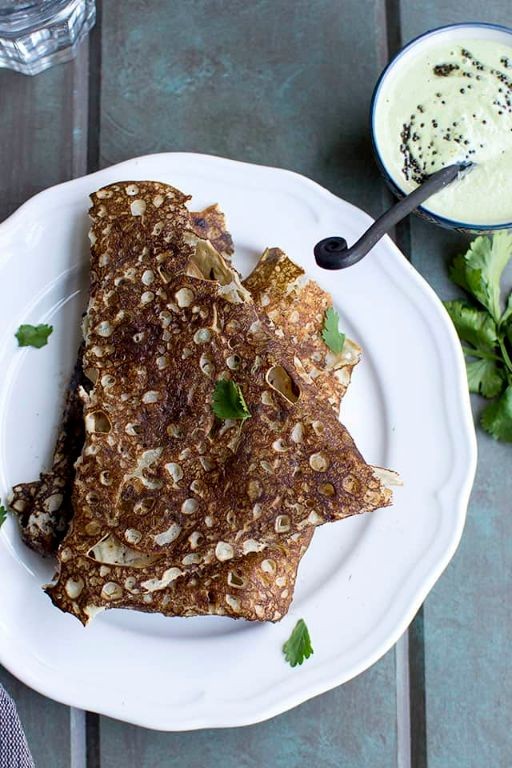 Savory Sorghum Flour Crepes