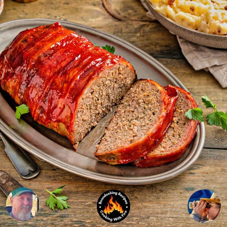 Savory Venison Meat Loaf with Bacon Wrap