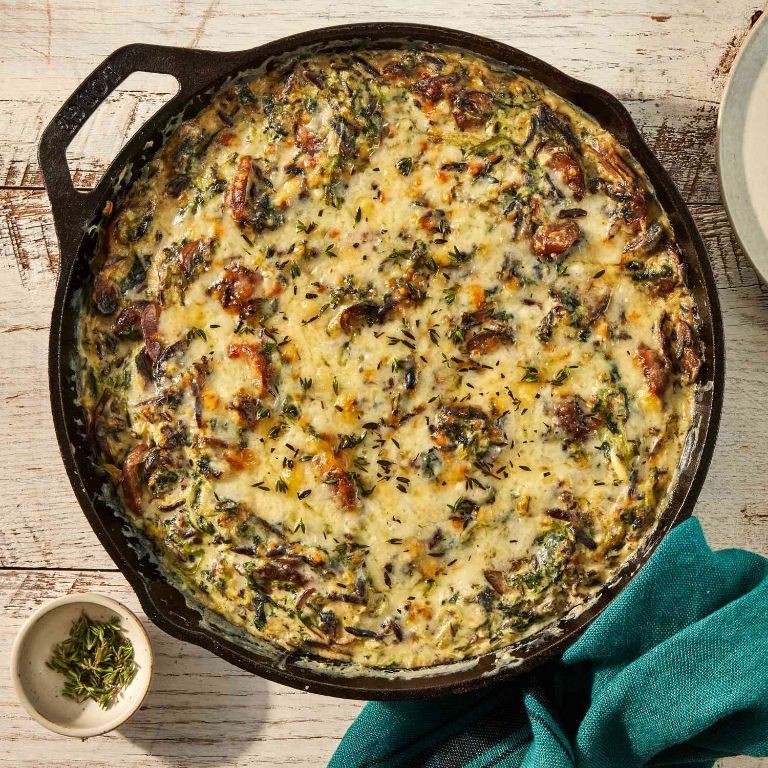 Savory Wild Rice and Mushroom Casserole