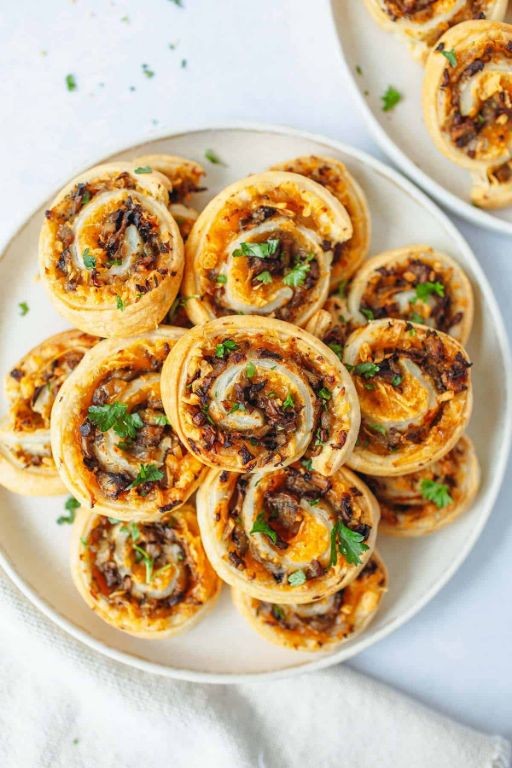 Savoury Vegan Puff Pastry Pinwheels