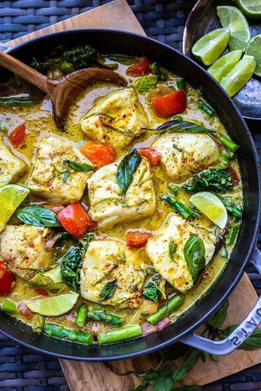 Sea Trout Curry with Coconut Milk and Lemongrass
