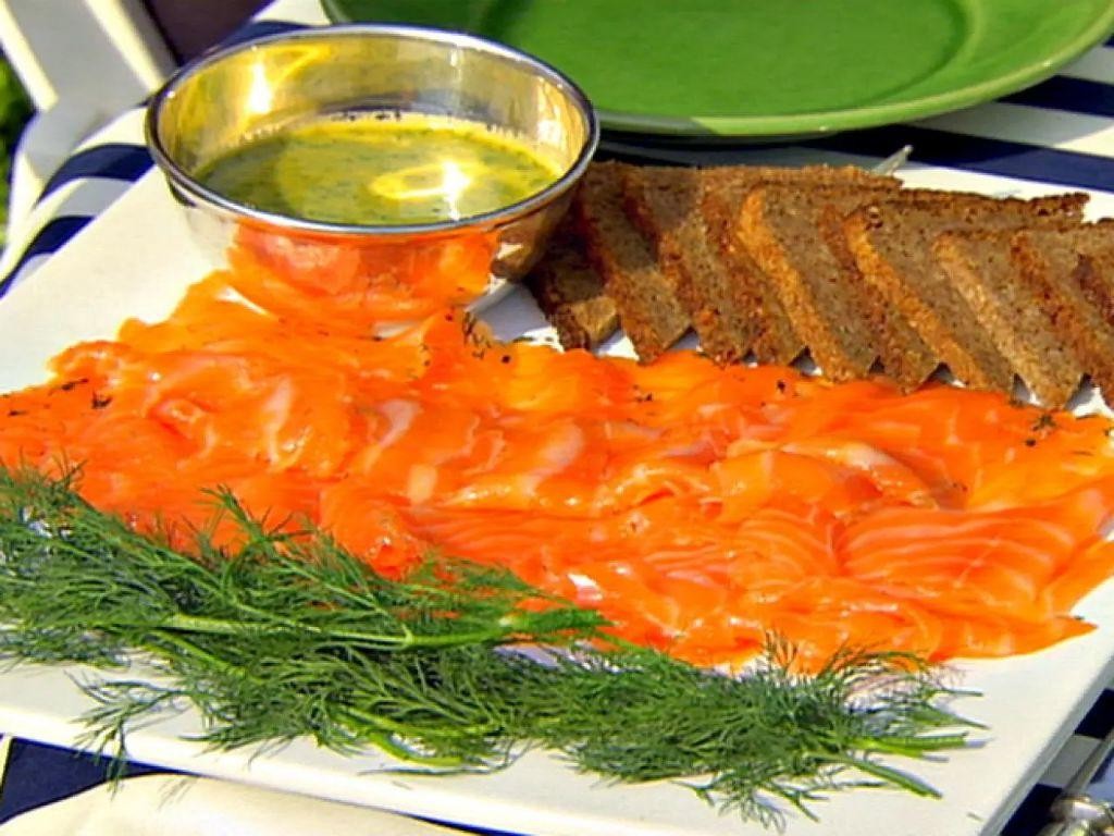Sea Trout Gravlax with Mustard Sauce