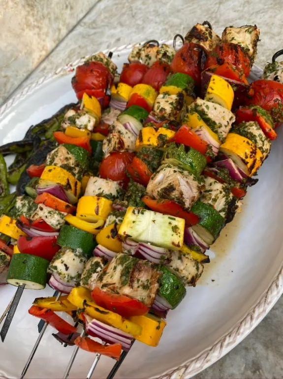 Sea Trout Skewers with Chimichurri