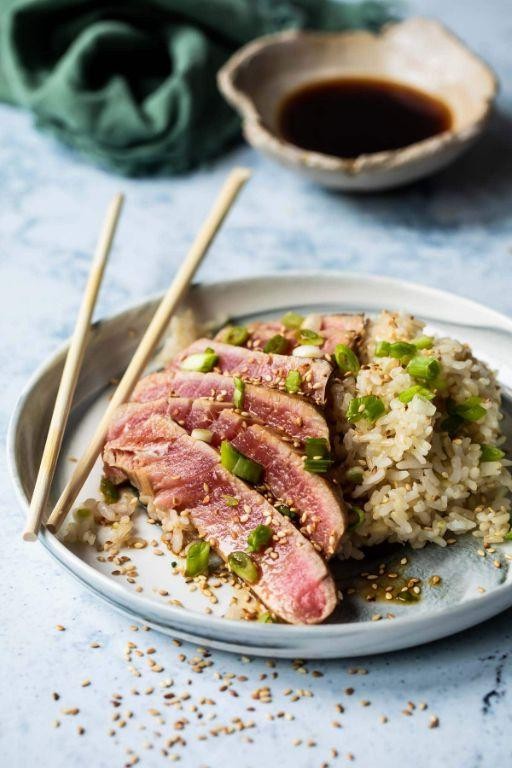 Seared Tuna with Ponzu Sauce