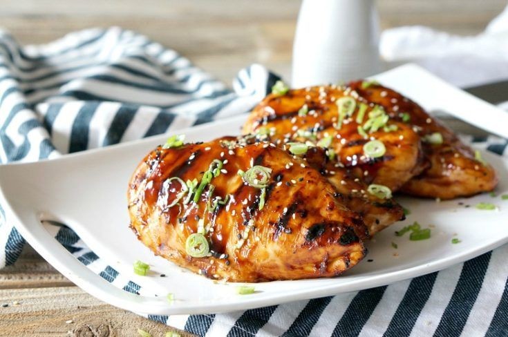 Sesame Ginger Baked Chicken Breast with Hoisin Glaze