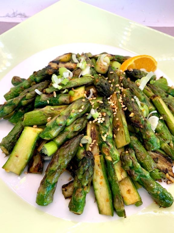 Sesame Ginger Sauteed Asparagus