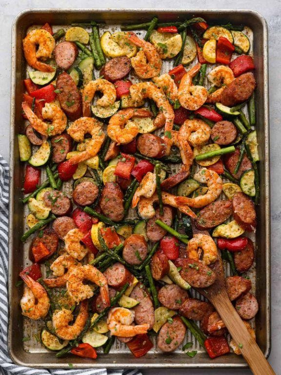 Sheet Pan Cajun Shrimp and Veggies
