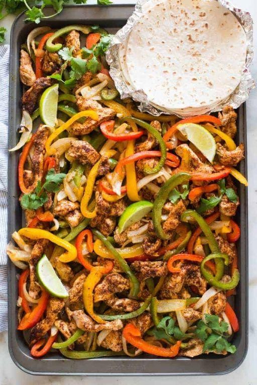 Sheet Pan Chicken Fajitas