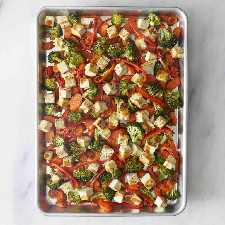 Sheet Pan Teriyaki Tofu with Veggies