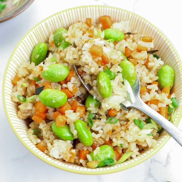 Shelled Edamame and Ginger Fried Rice