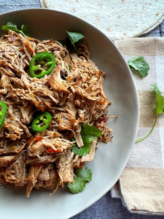 Shredded Pork and Green Chile Casserole