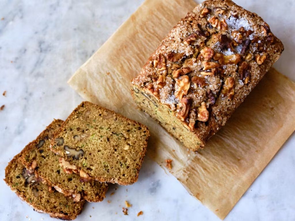 Shredded Zucchini Bread with Walnuts