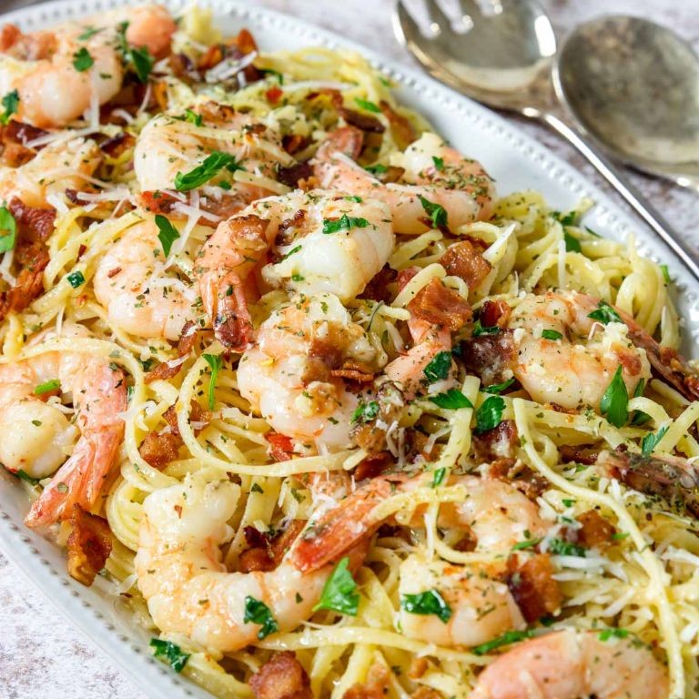 Shrimp Carbonara