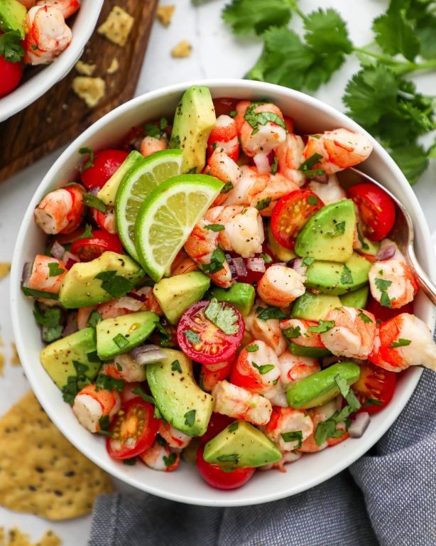 Shrimp and Avocado Salad with Lime Dressing