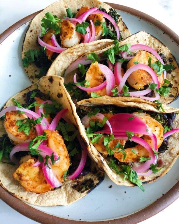 Shrimp and Black Bean Crockpot Tacos