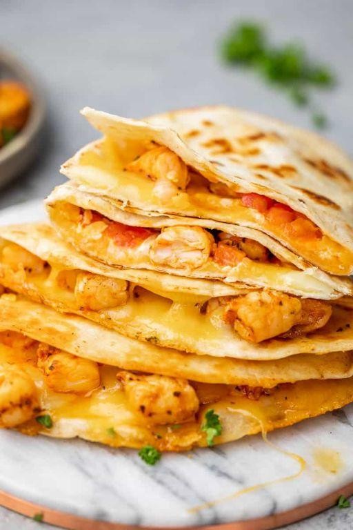 Shrimp and Cheese Quesadilla