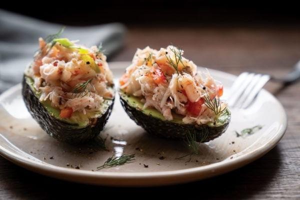 Shrimp and Crab Stuffed Avocado
