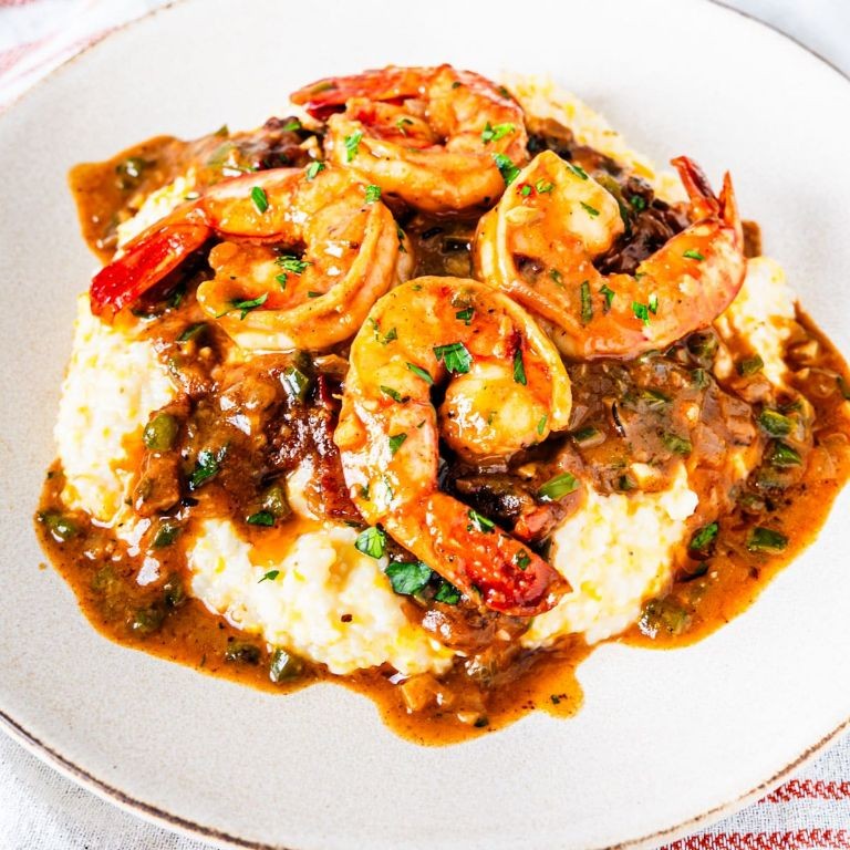 Shrimp and Grits with Cajun Seasoning