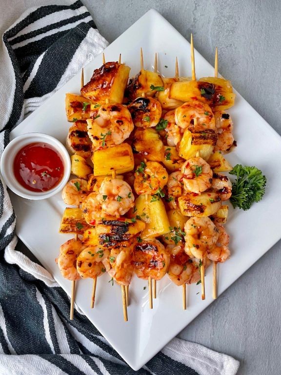 Shrimp and Pineapple Skewers