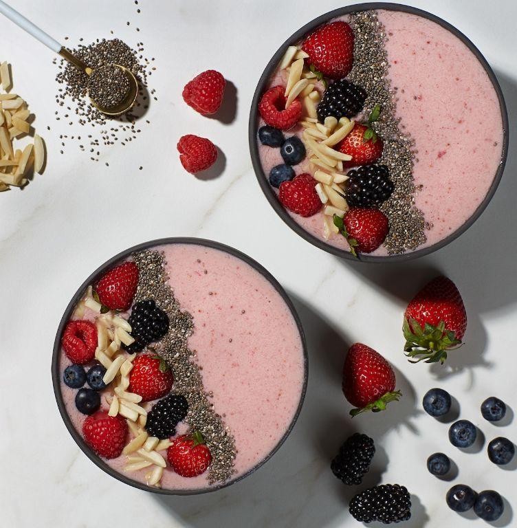 Silken Tofu Berry Smoothie Bowl