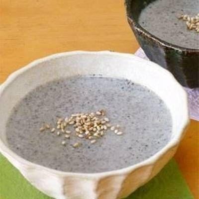 Silken Tofu Black Sesame Pudding