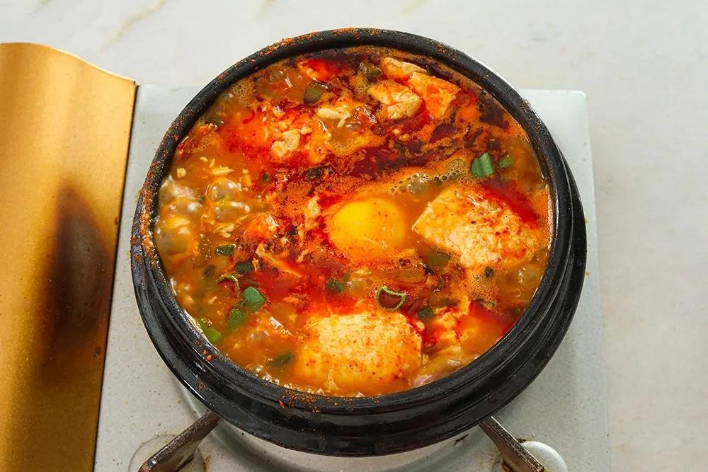 Silken Tofu Red Bean Soup