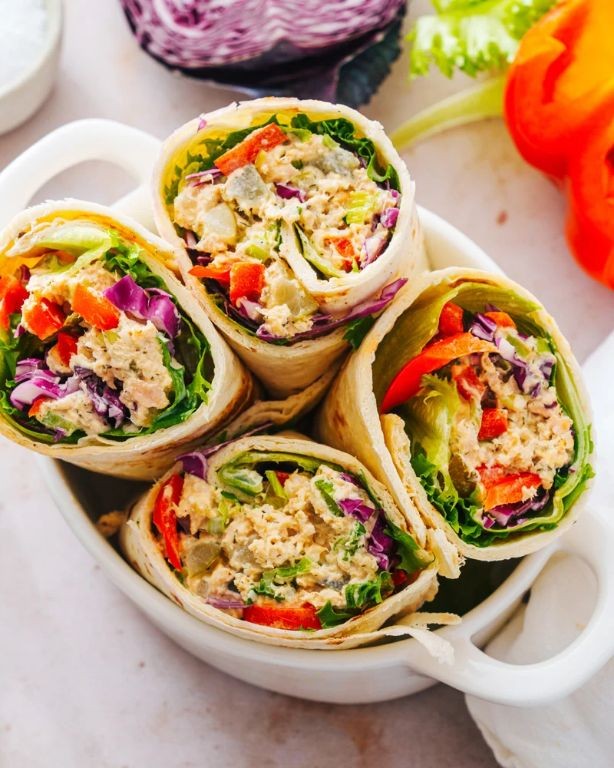 Simple Tuna Salad Wrap