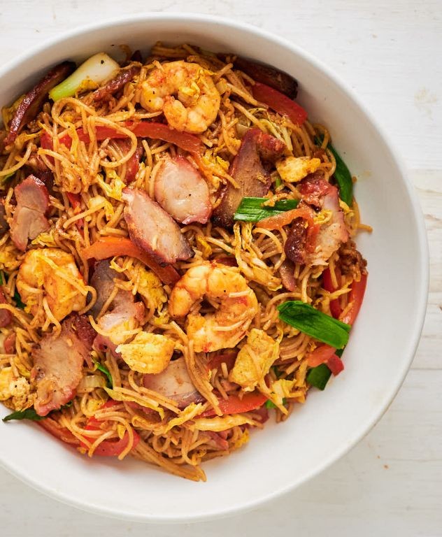 Singaporean Chili Pork Noodles