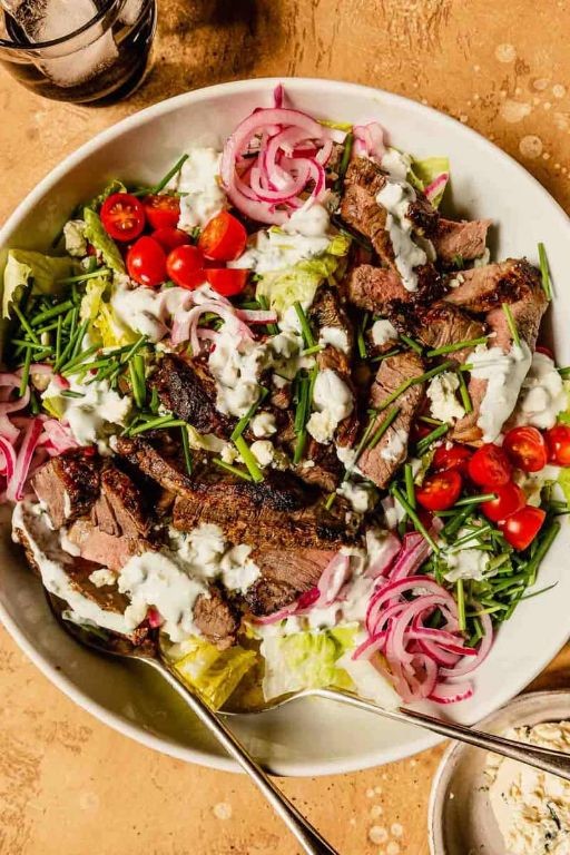 Sirloin Steak Salad with Blue Cheese Dressing