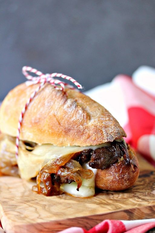 Sirloin Steak Sandwiches with Caramelized Onions