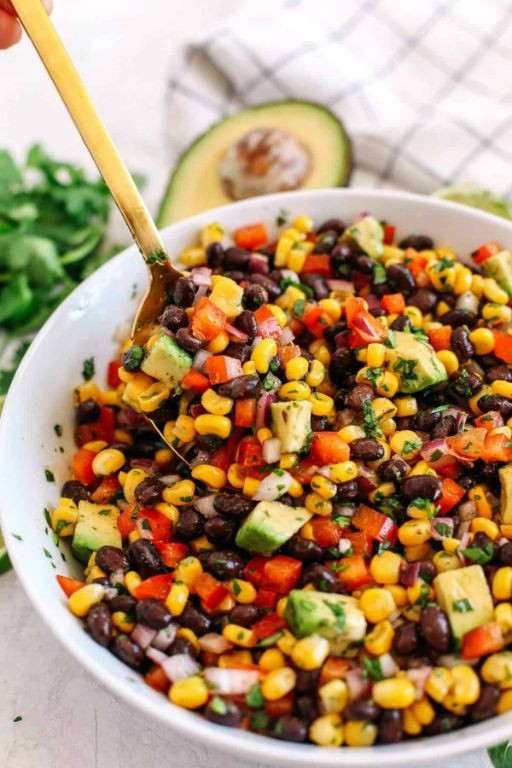 Skinny Girl Black Bean and Corn Salsa