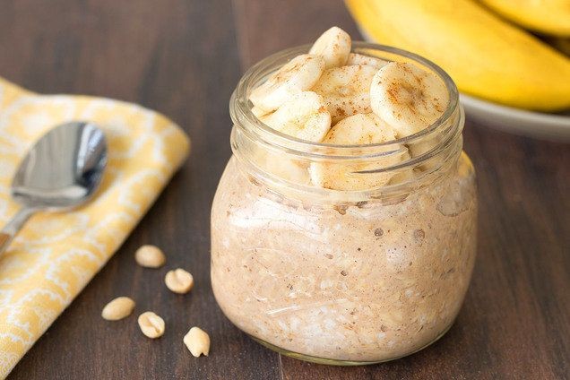 Skinny Girl Peanut Butter Banana Overnight Oats