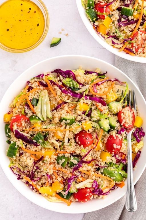 Skinny Girl Quinoa Salad with Lemon Dressing