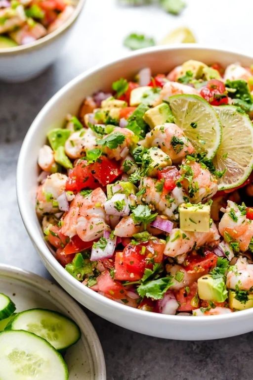 Skinny Girl Shrimp and Avocado Salad