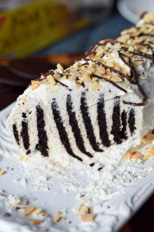 Skittle Icebox Cake with Layered Wafers