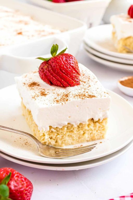 Skittle Tres Leches Cake with Whipped Cream