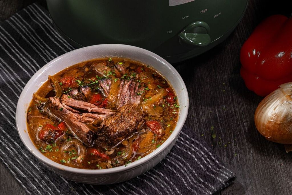 Slow Cooker Beef Roast with Red Pepper Jelly Glaze