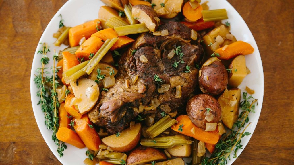Slow Cooker Beef Roast with Root Vegetables