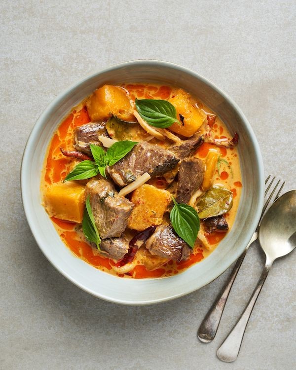 Slow Cooker Beef and Butternut Squash Curry