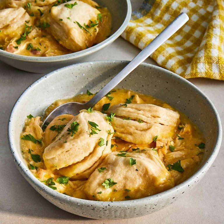 Slow Cooker Bone-In Chicken and Dumplings